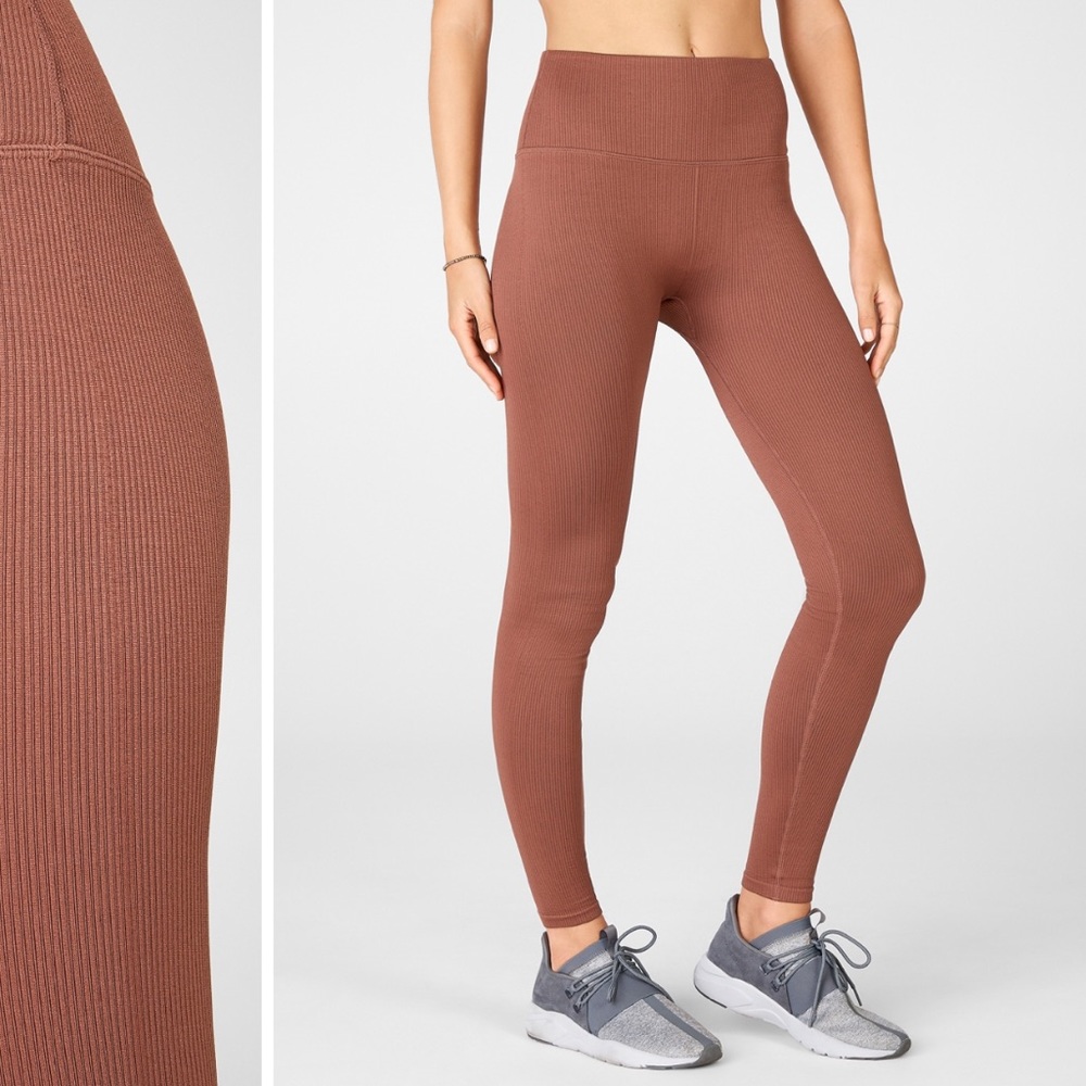 Fabletics High Waisted Seemless Ribbed Legging M - image 6